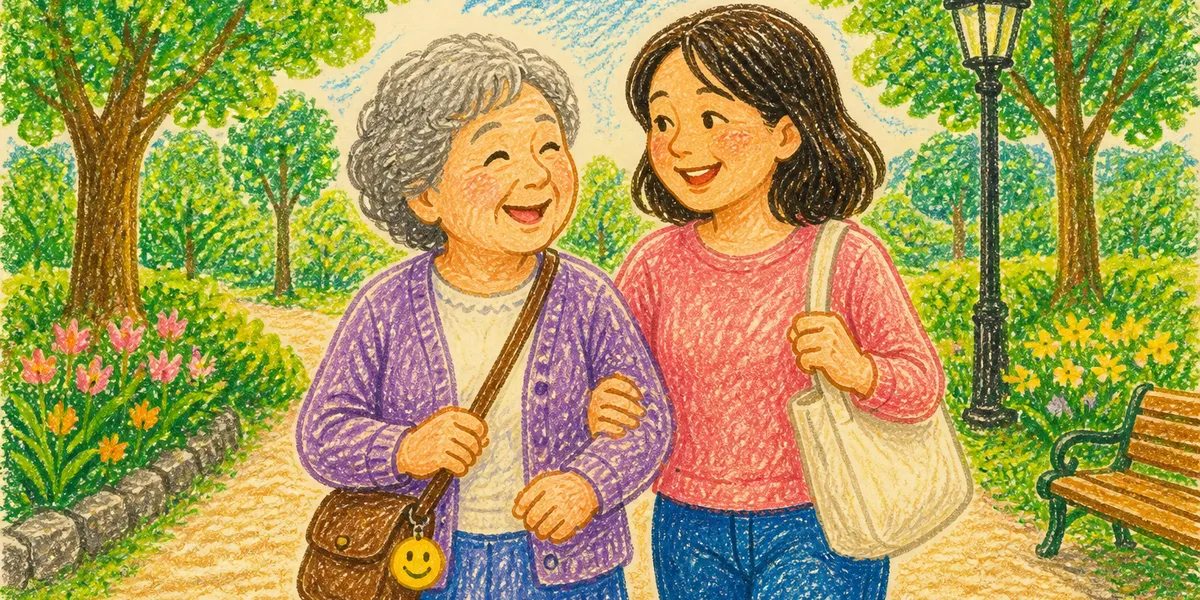 長輩自己出門的那段路